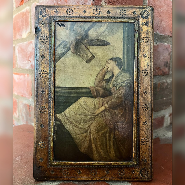A Early 20th Century Liberty Of London Pre-Raphaelite Style Printed Wooden Panel