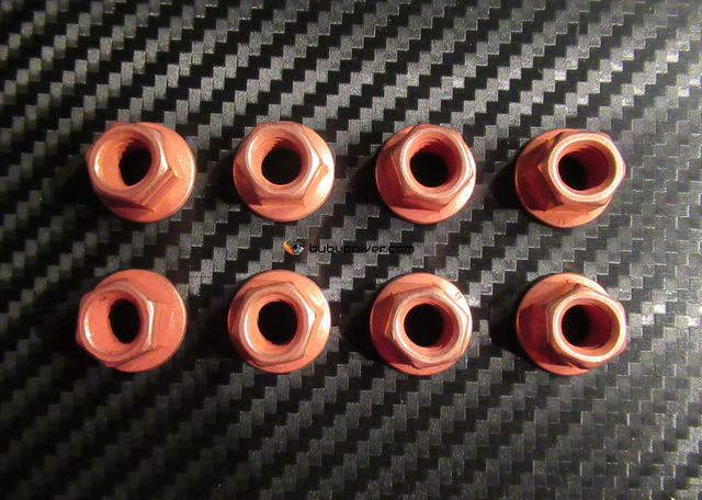 8x Kupfermutter für Abgaskrümmer Cinquecento Seicento 1,1