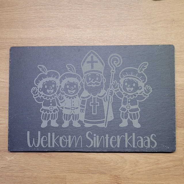 Leisteen - Sinterklaas serveerplank