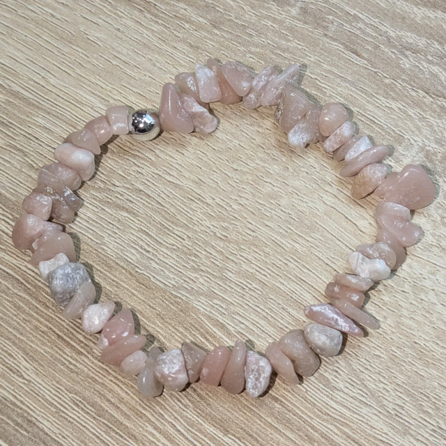 Bracelet "Opale rose" baroque BR-207