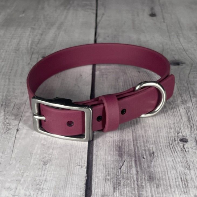 Wine Red Waterproof BioThane® Collar