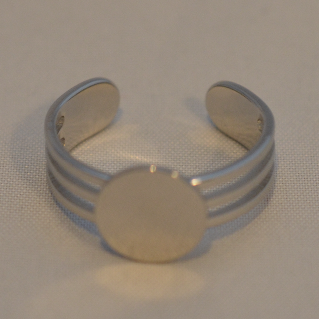 ring rvs open 3 lijnen