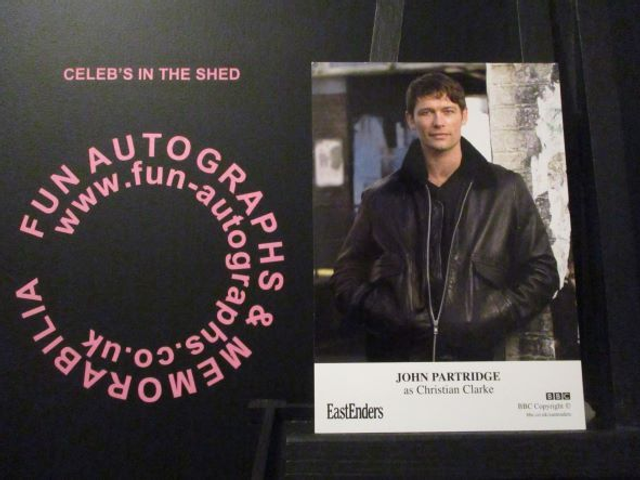 John Partridge (Christian Clarke) Original EastEnders Cast Card