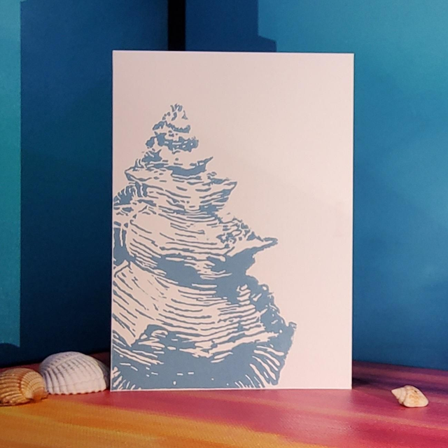 Klappkarte "Muschel"