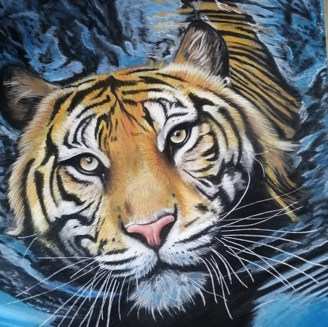 Commissie tekening pastel A-4