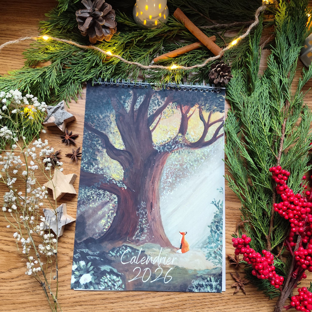 Calendrier annuel mural 2026 Format A4  