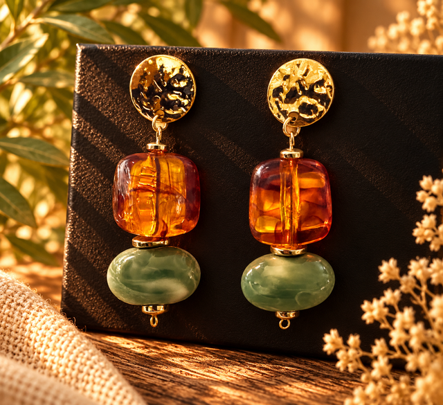 Boucles EXODE Ambre