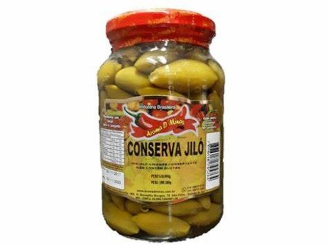 Jiló em conserva 500 gr- Aroma D' Minas