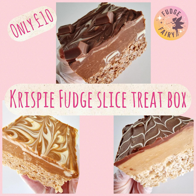 Krispie Fudge Slices Treat Box