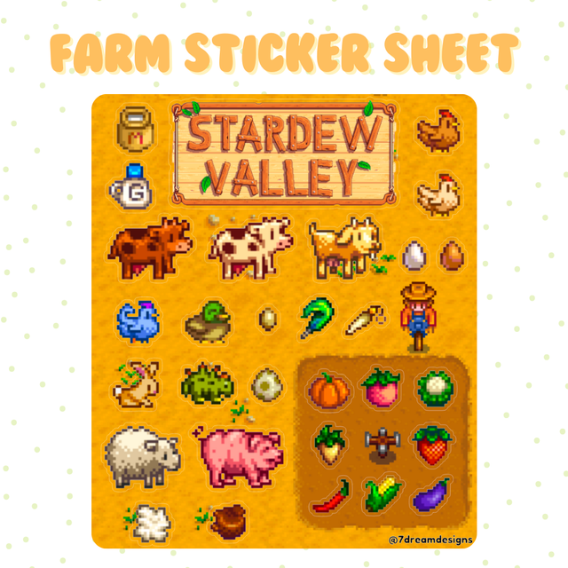 Farm Sticker Sheet