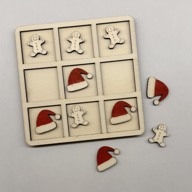 Weihnachliches Tic-Tac-Toe 