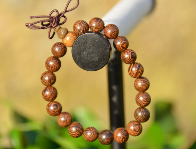Mala bracelet bois wengé élastique