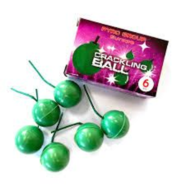Crackling ball - 6 Crackling Bälle - PYROTRADE