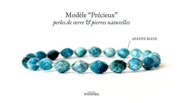 Bracelet | Apatite Bleue - Précieux