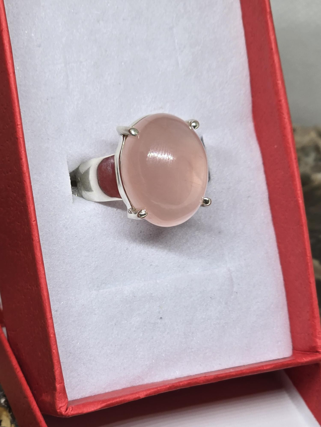 Bague Argent 925 et Quartz rose