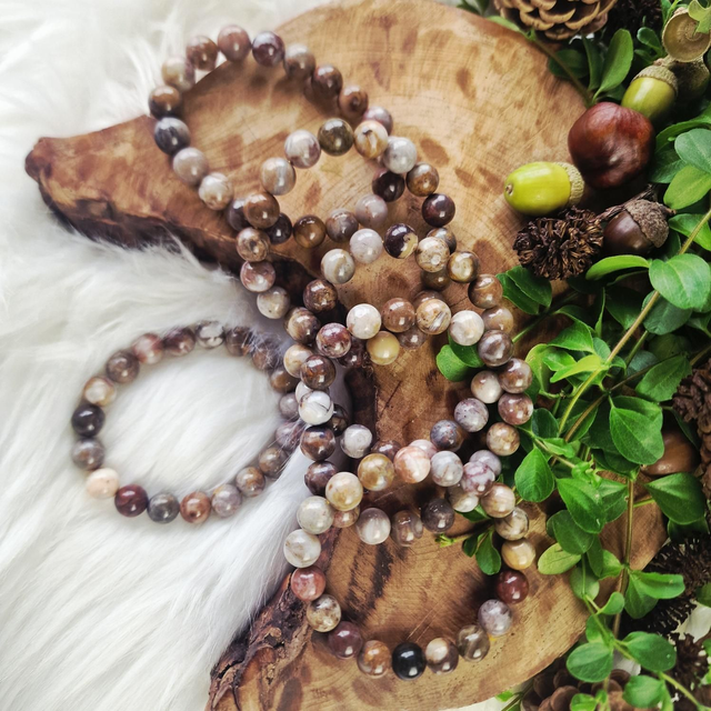 Gobi Agate 10mm beaded bracelet 