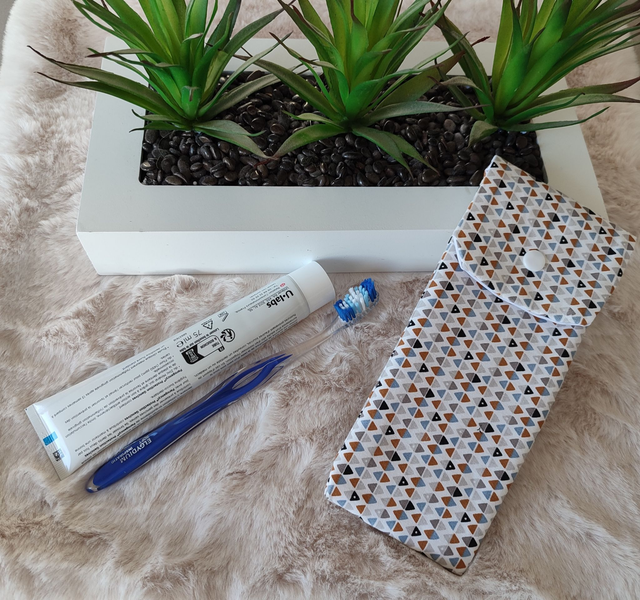 étui de voyage pour brosse à dents et dentifrice 
