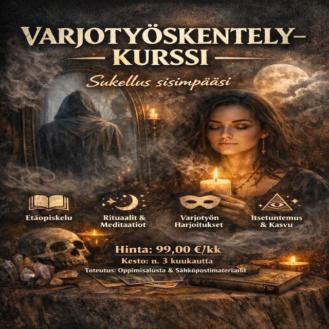 Varjotyöskentely – etäkurssi 3 kk