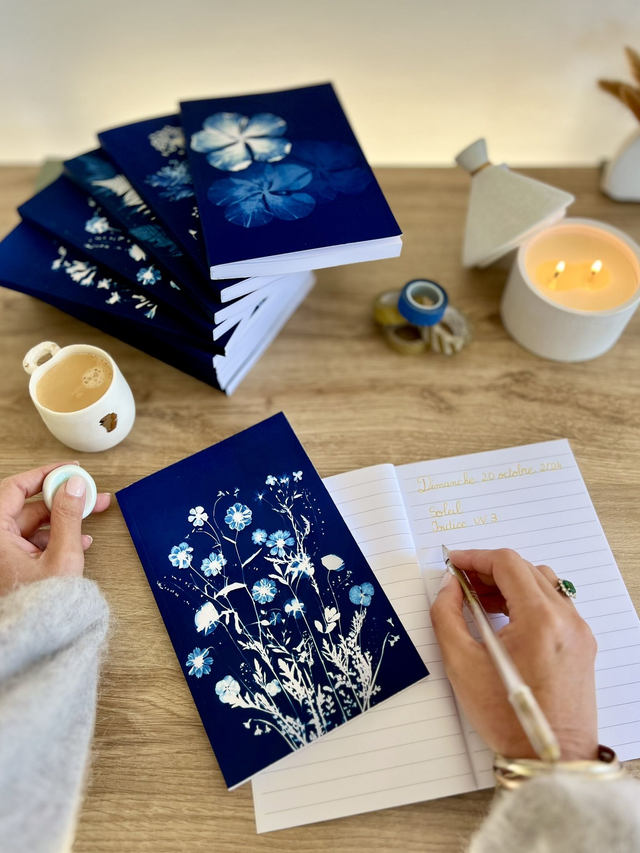 Carnet cyanotype &quot;Eden&quot;