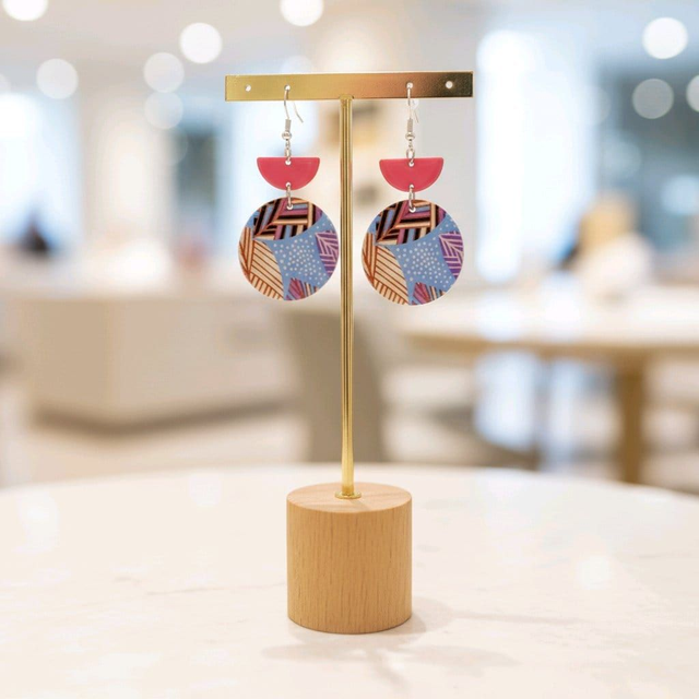 Bois et résine - argent 