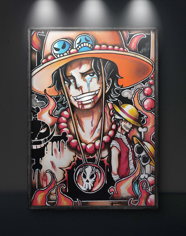 Print &quot;Ace&quot; One Piece - Manga