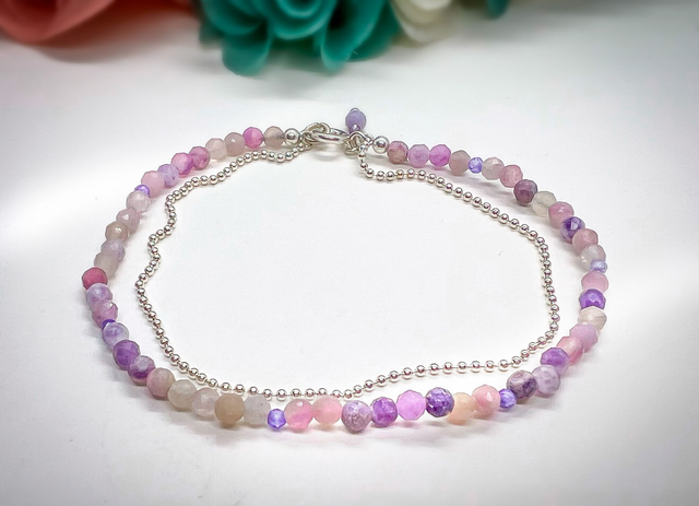 Pulsera de bolas de plata 925 con Jaspe