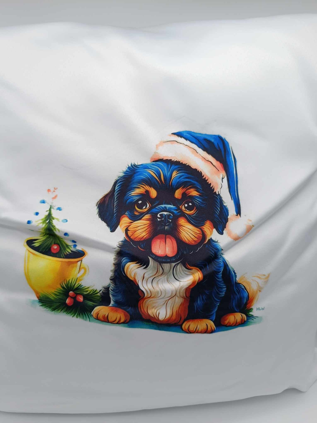 Coussin de Noël Chien