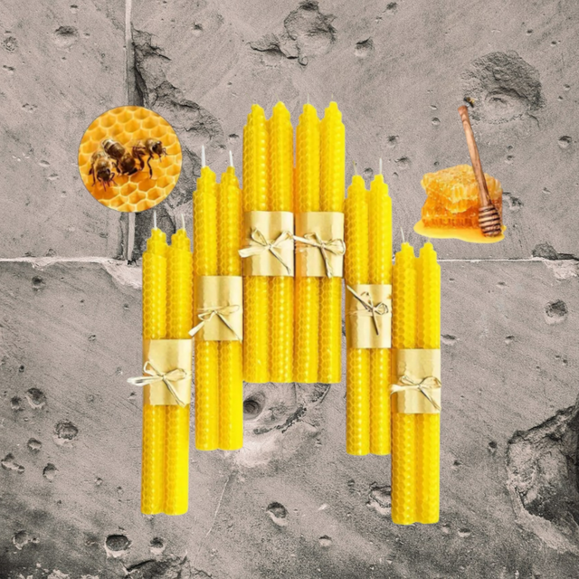 Honigkerzen 20 cm Duopack