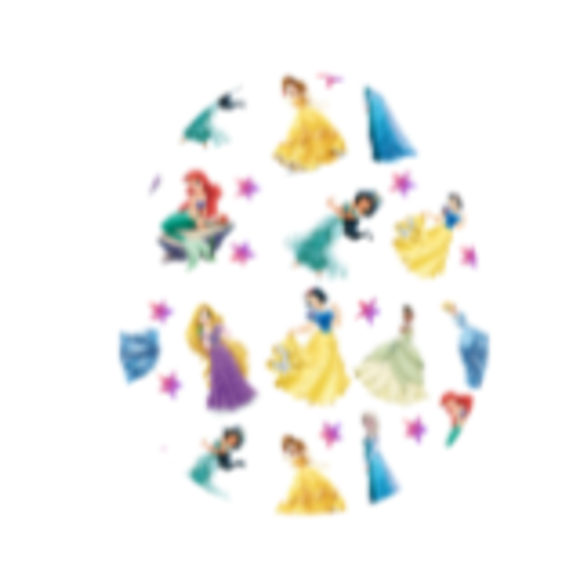 Princesses White Sticker G7
