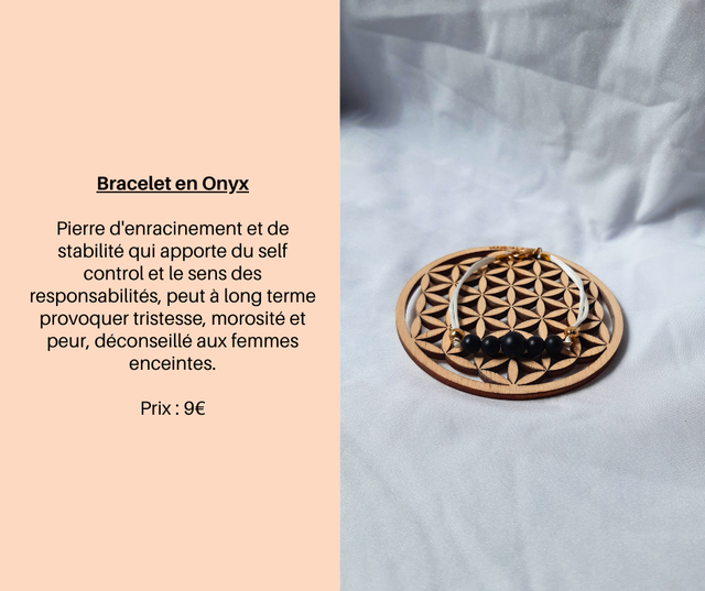 168- Bracelet en Onyx