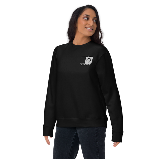 Felpa premium senza cappuccio unisex con logo fotografico