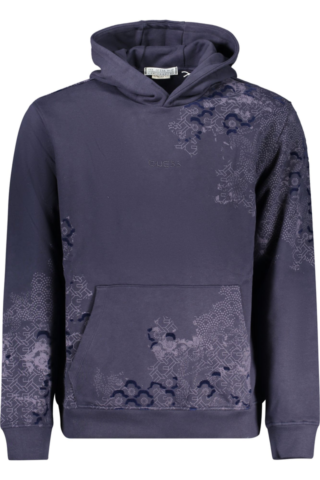 10338GUESS JEANS FELPA SENZA ZIP UOMO BLU