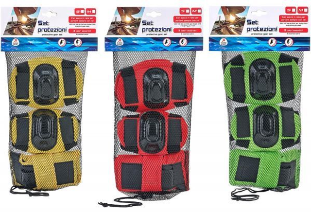 SET PROTEZIONI SKATE , ROLLER , BIKE . GINOCCHIERE , GOMITIERE , POLSINI 