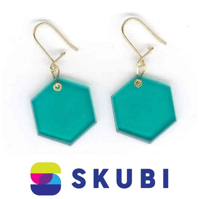 RETRO NÁUŠNICE PLASTOVÉ - 2 CM - NA HÁČKU (č. 160)