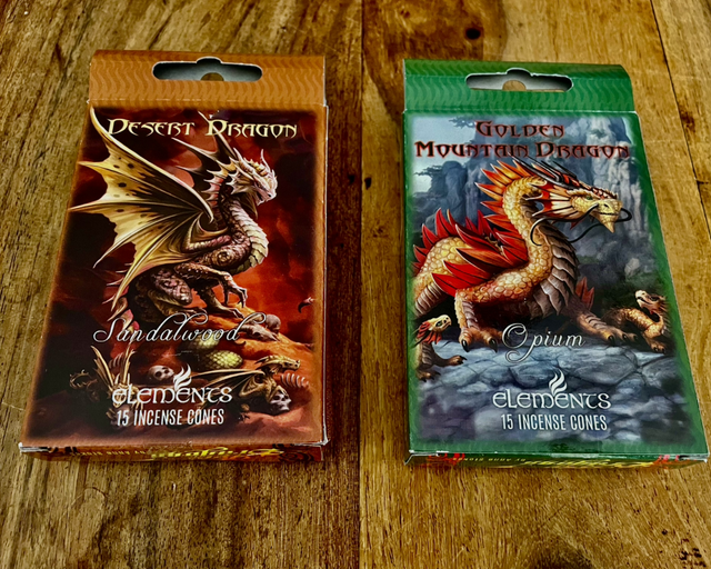 Incense cones Opium &amp; Sandalwood Anne stokes Dragon Range 