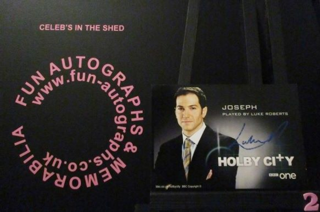 Luke Roberts (Joseph) Authentic Autographed Holby City 6x4 Cast Card (2)
