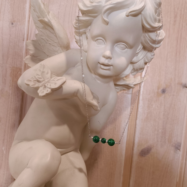 Collier chaine Malachite