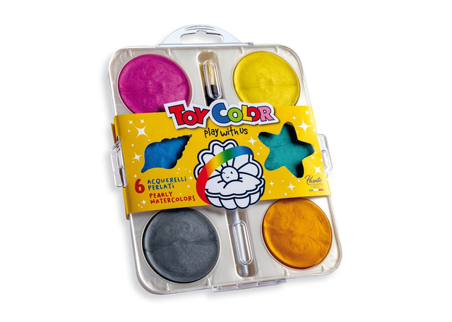 ACQUERELLI MAXI 55MM 6 COLORI PERLATI