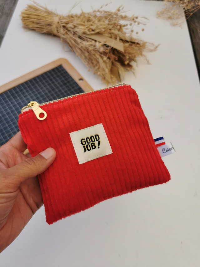 Pochette ROMY "good job" rouge