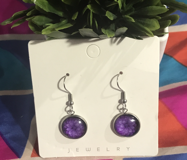 Mixed Stone Dangling Earrings - STDE08