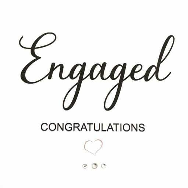 Congrats Small Heart &amp; Diamantes