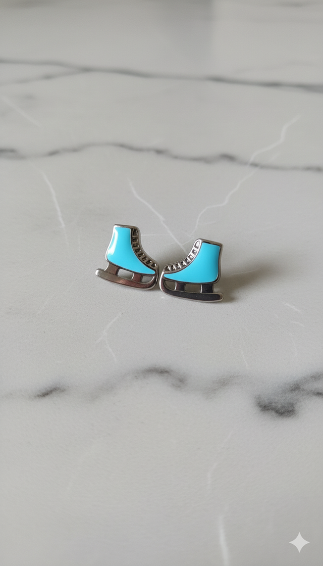 Boucles d'oreilles Patins à glace