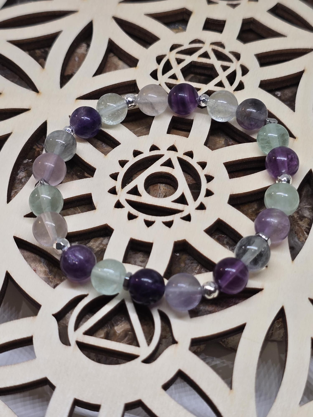 Bracelet Fluorite 0,8 cm