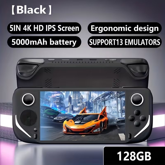 YLFASHION E6 Black Handheld Game Console