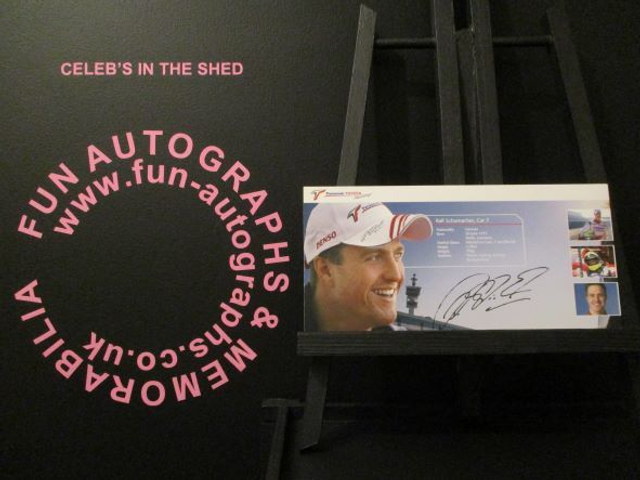 Ralf Schumacher Original Pre-Print 7x3 Photograph (B)