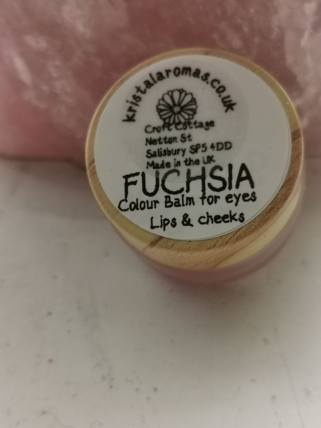 Colour Balm Fuchsia FROSTED GLASS (for lips, cheeks and eye lids ) 10G WITH FREE BRUSH 