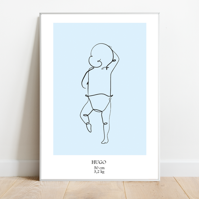 AFFICHE NAISSANCE PERSONNALISABLE (à imprimer)