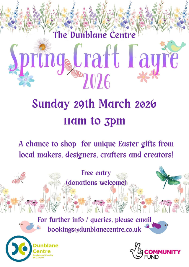 2026 Spring Craft Fayre Stallholder