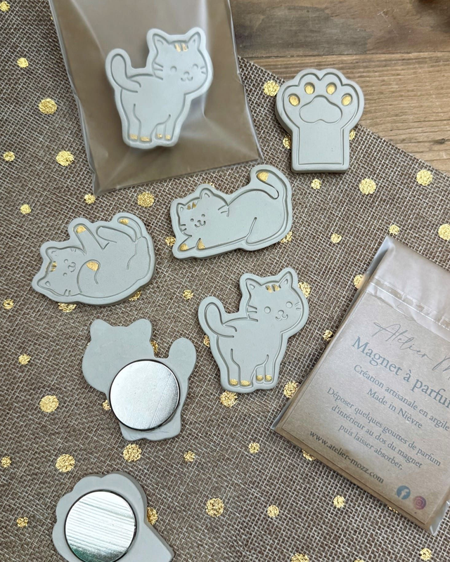 "Chat alors !" Magnet à parfumer