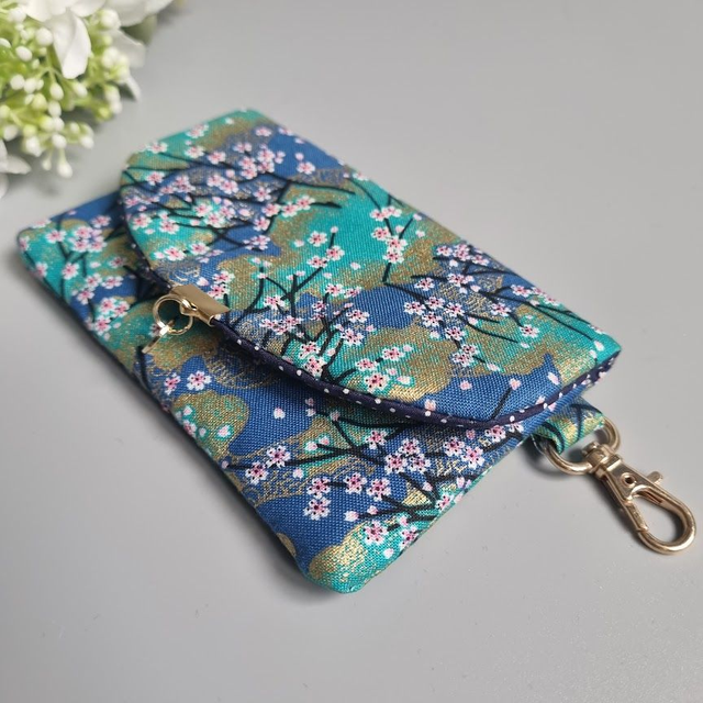 Porte-carte & pièces "Akina" turquoise